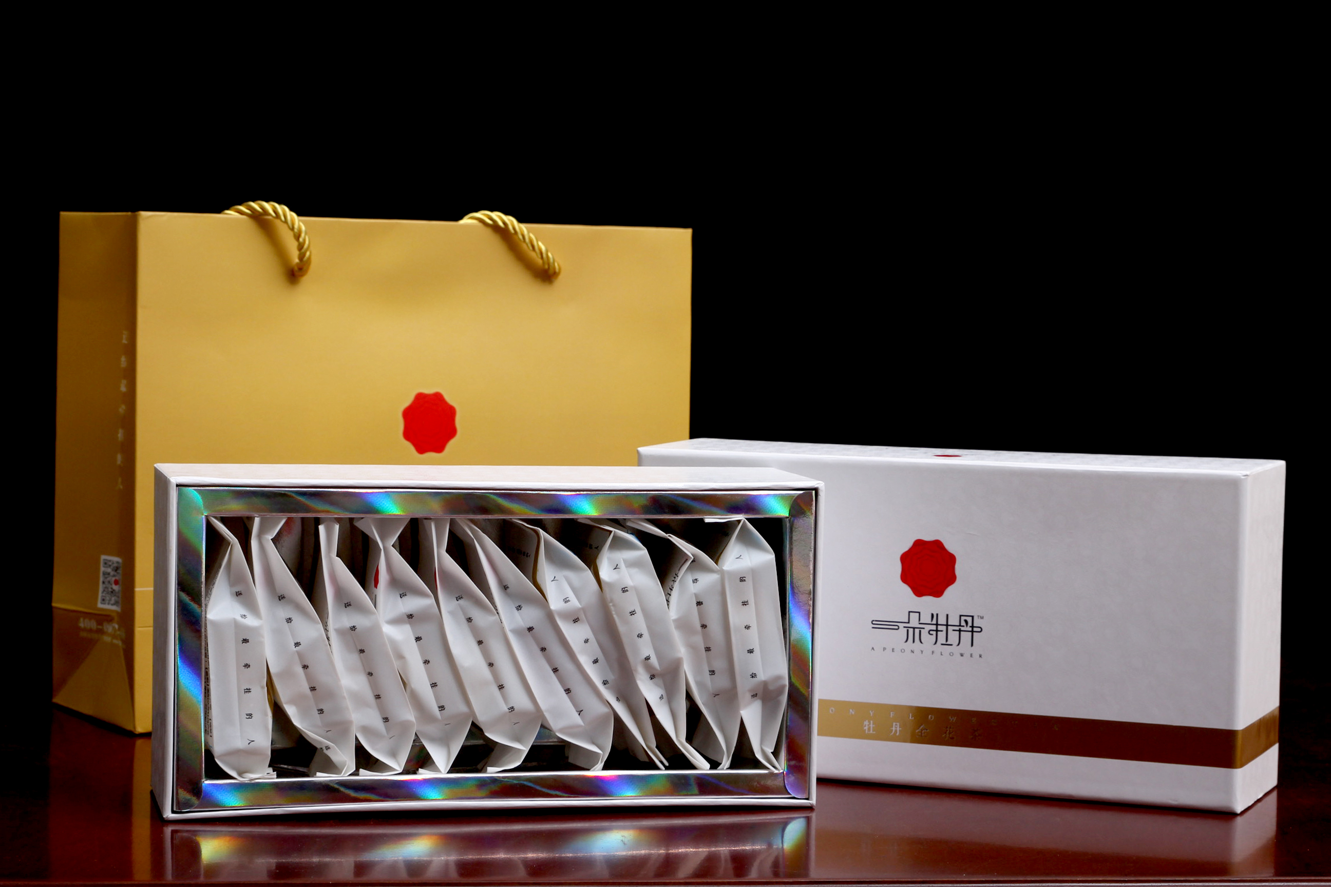 洛阳牡丹花茶批发，一朵牡丹全花茶洛阳特产